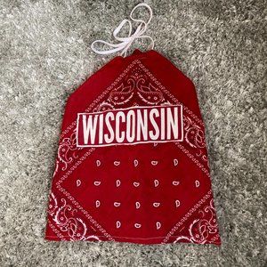 Wisconsin Bandana Halter Top